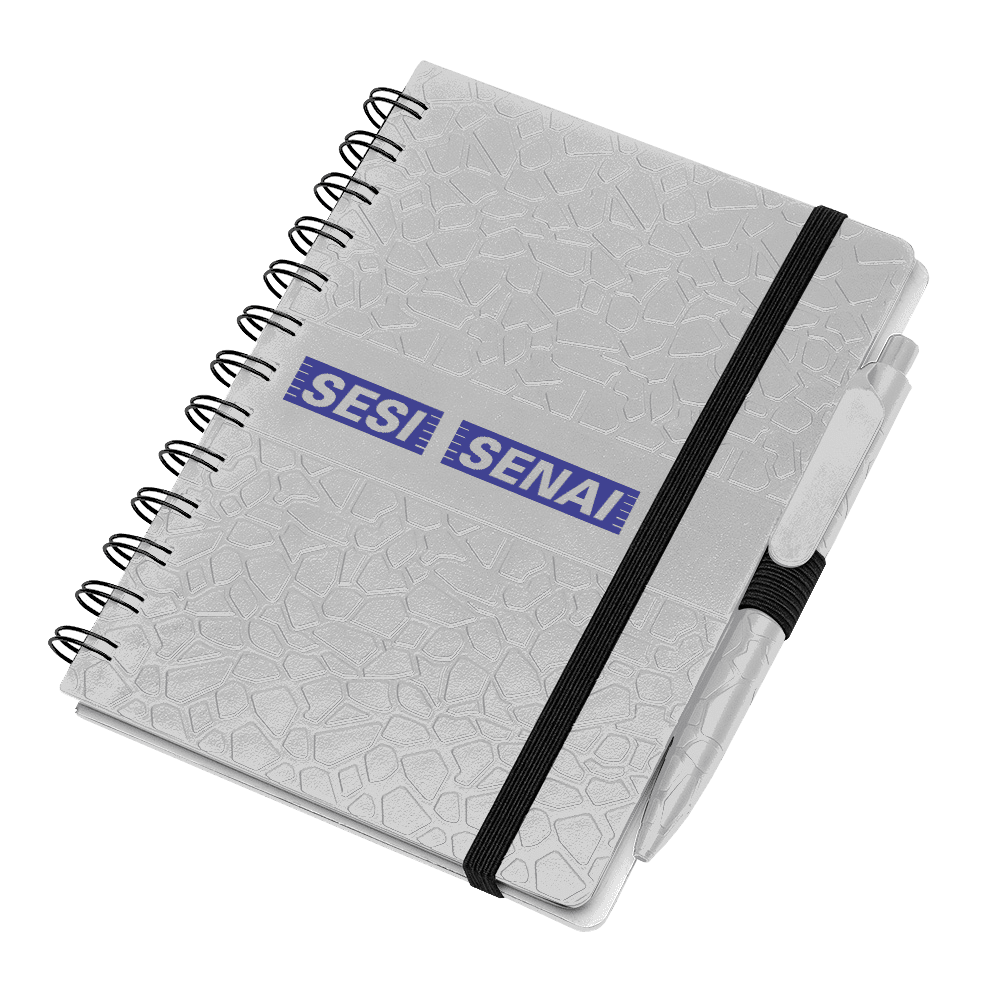 Caderno Plástico com Pauta
